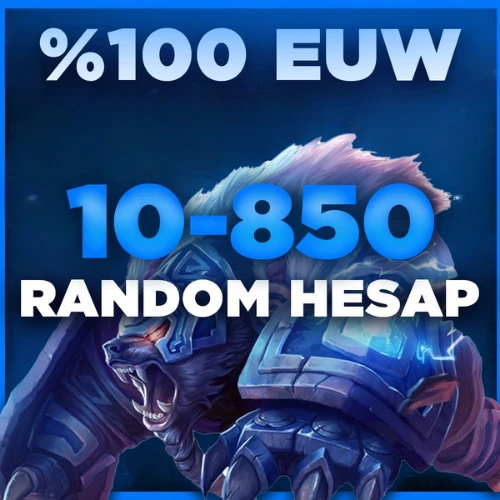 LOL 10-850 Skin Random Hesap EUW Sunucu