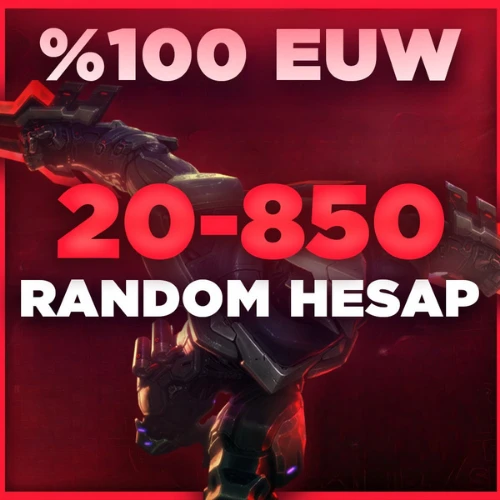 LOL 20-850 Skin Random Hesap EUW Sunucu