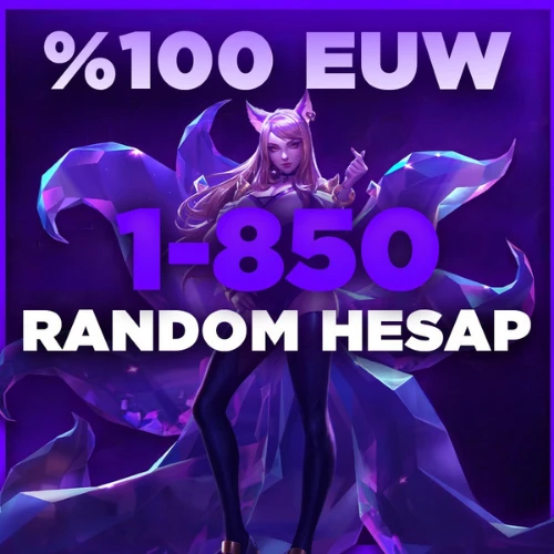 LOL 1-850 Skin Random Hesap EUW Sunucu